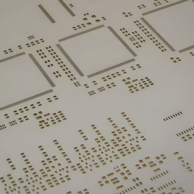 Stencil laser custter