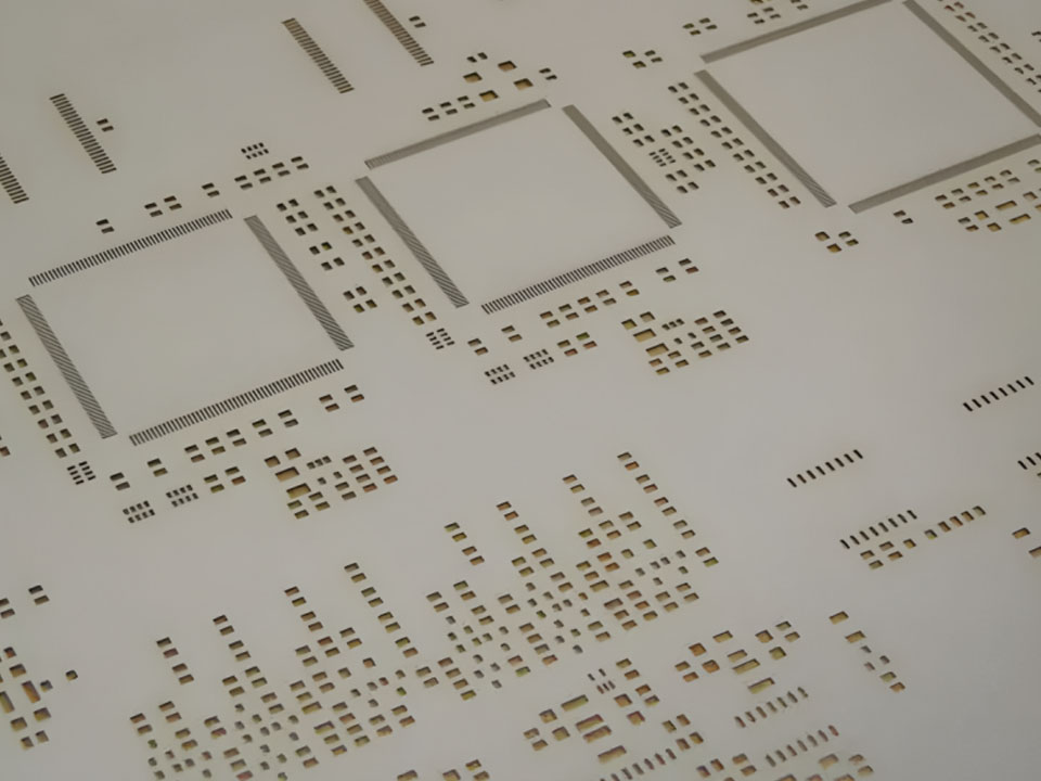 Stencil laser custter