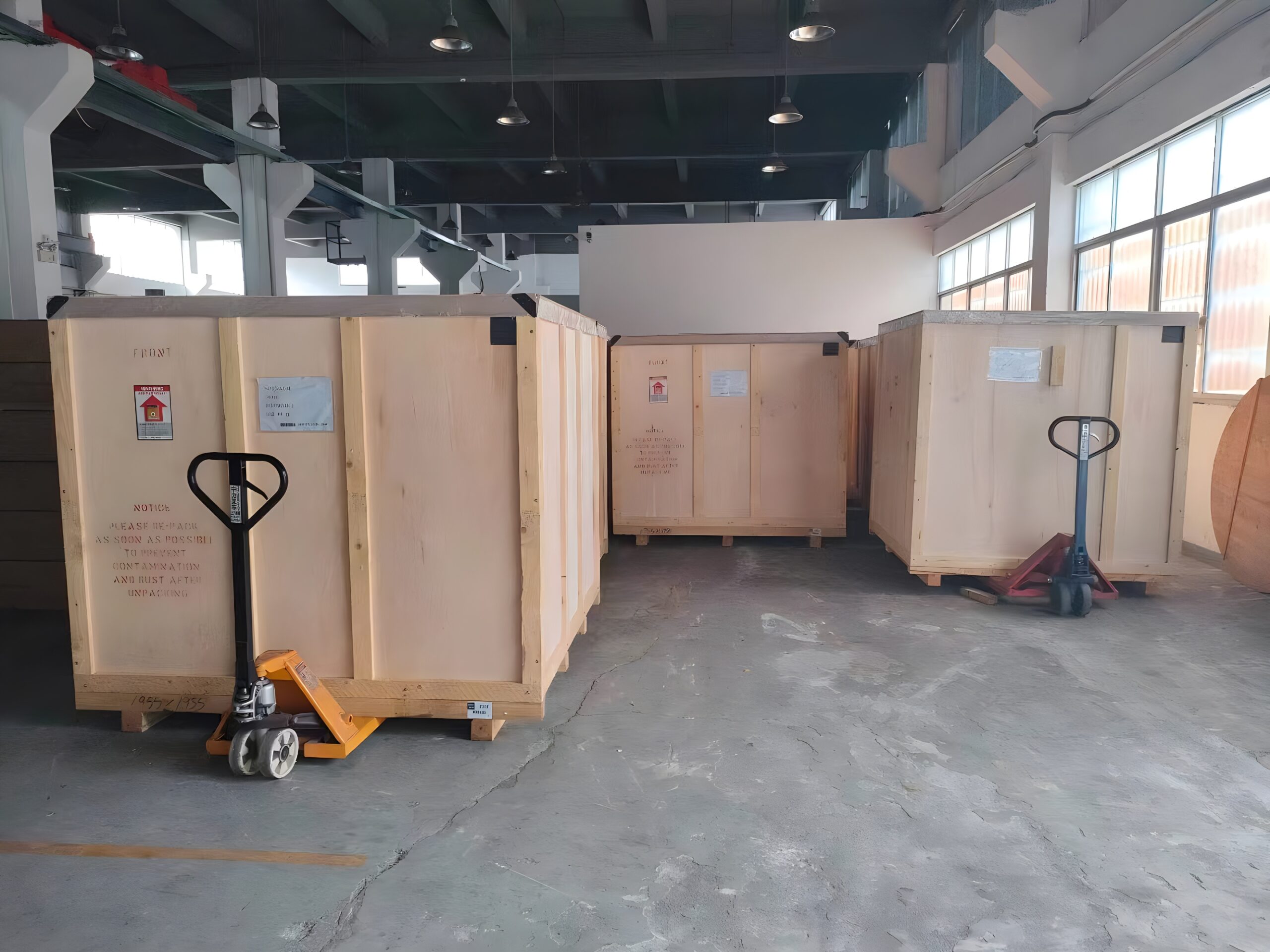 Front view of the factory