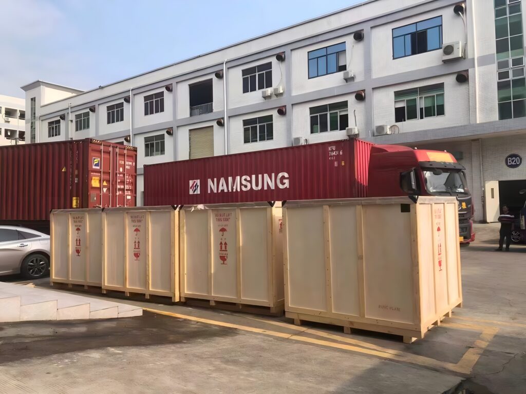 Front view of the factory